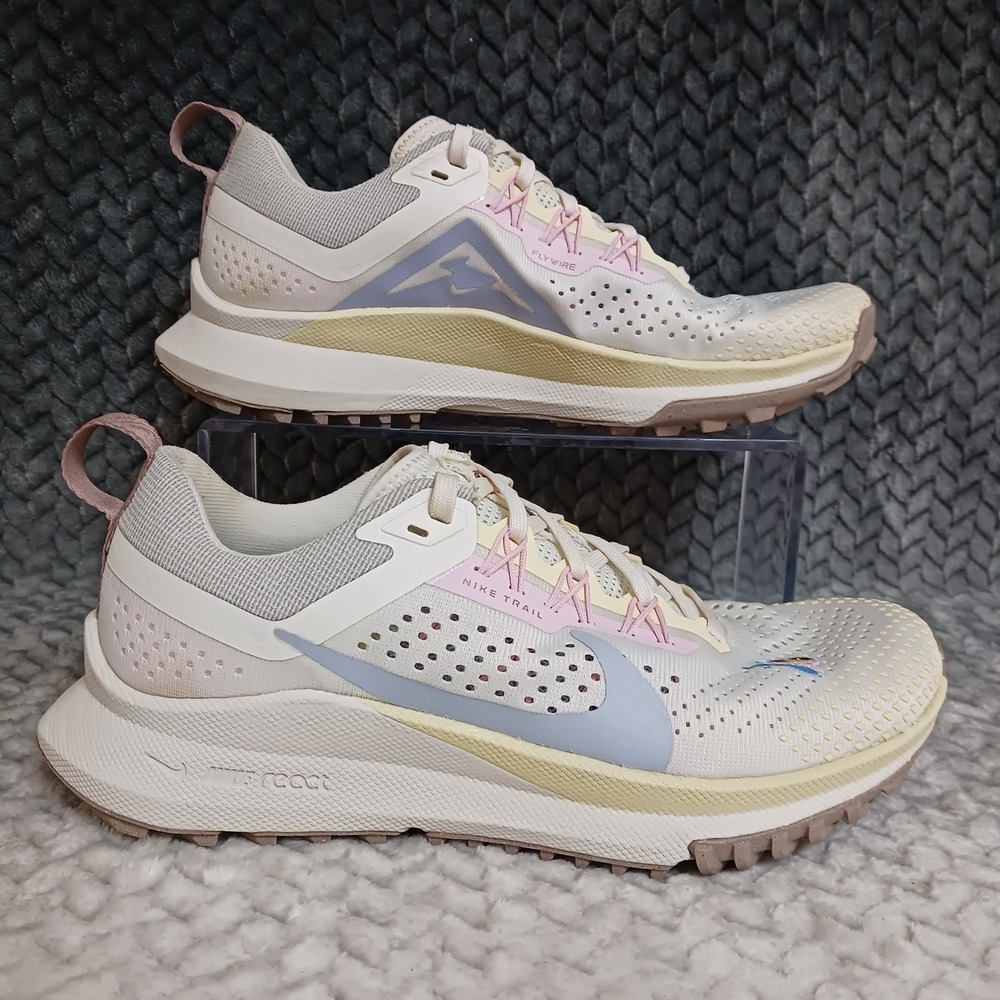 Nike React Pegasus Trail 4 Sail Blue Whisper Women's Walking Running Shoes Sz 7